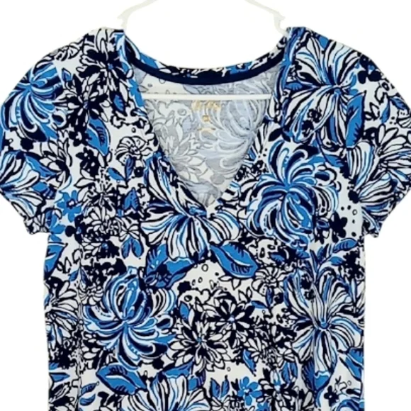 Lilly Pulitzer Etta Maxi Dress in Low Tide Navy Pandarama Sz Medium NWOT - Picture 8 of 13